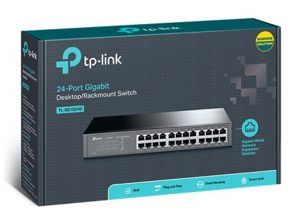 TP-Link TL-SG1024D 24-port GbE Unmanaged Desktop/Rackmount Network Switch